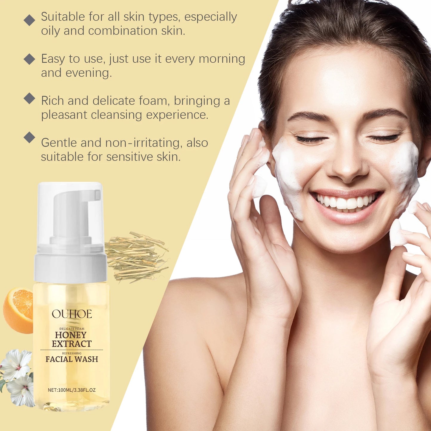 Organic Honey Foam Cleanser
